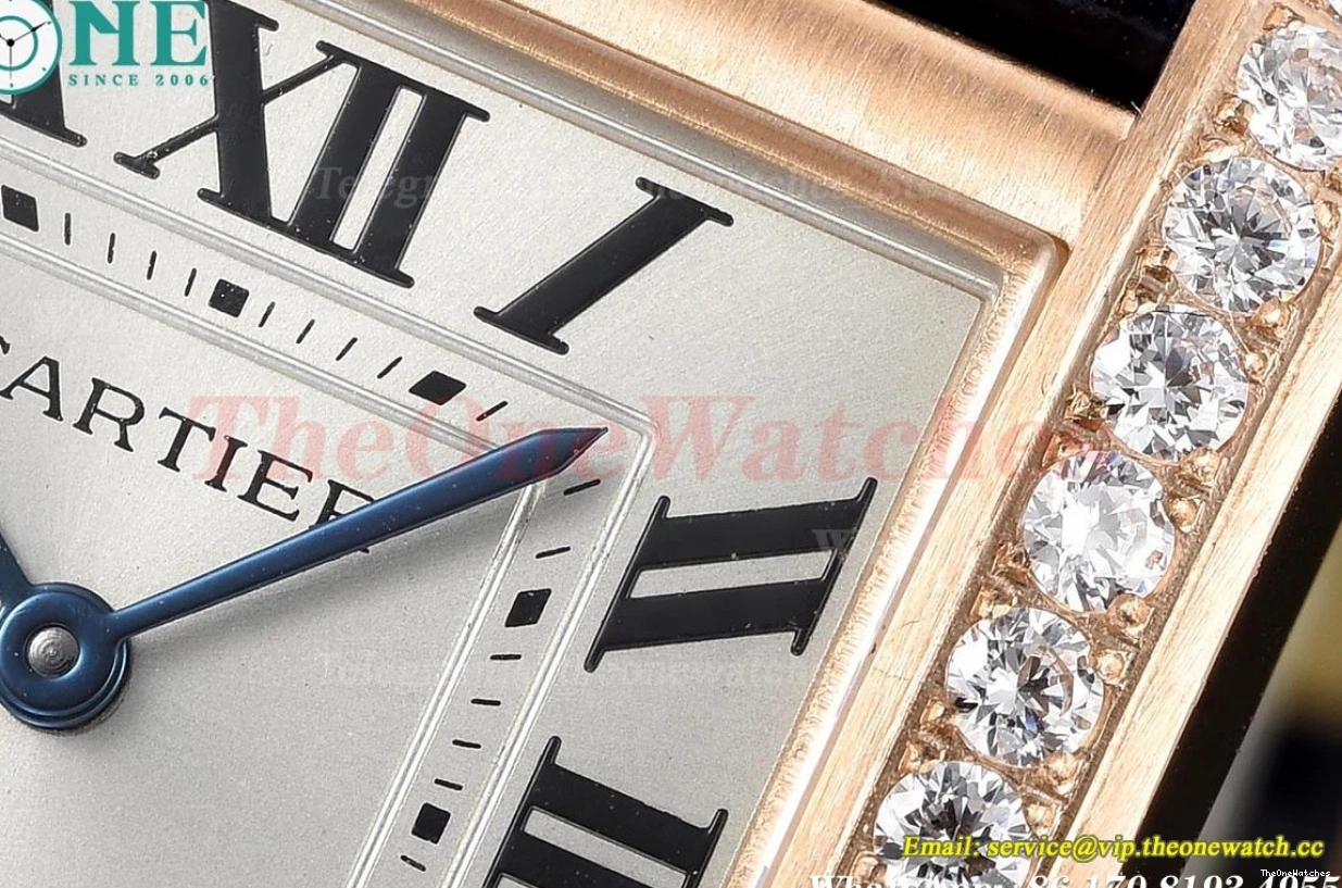 27mm Blue Française RG Dia Quartz Dial LE 8848F Tank Silver 0321